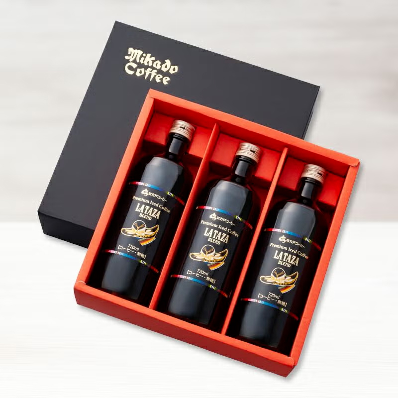 高級感のあるボトル入りアイスコーヒーのギフトセット